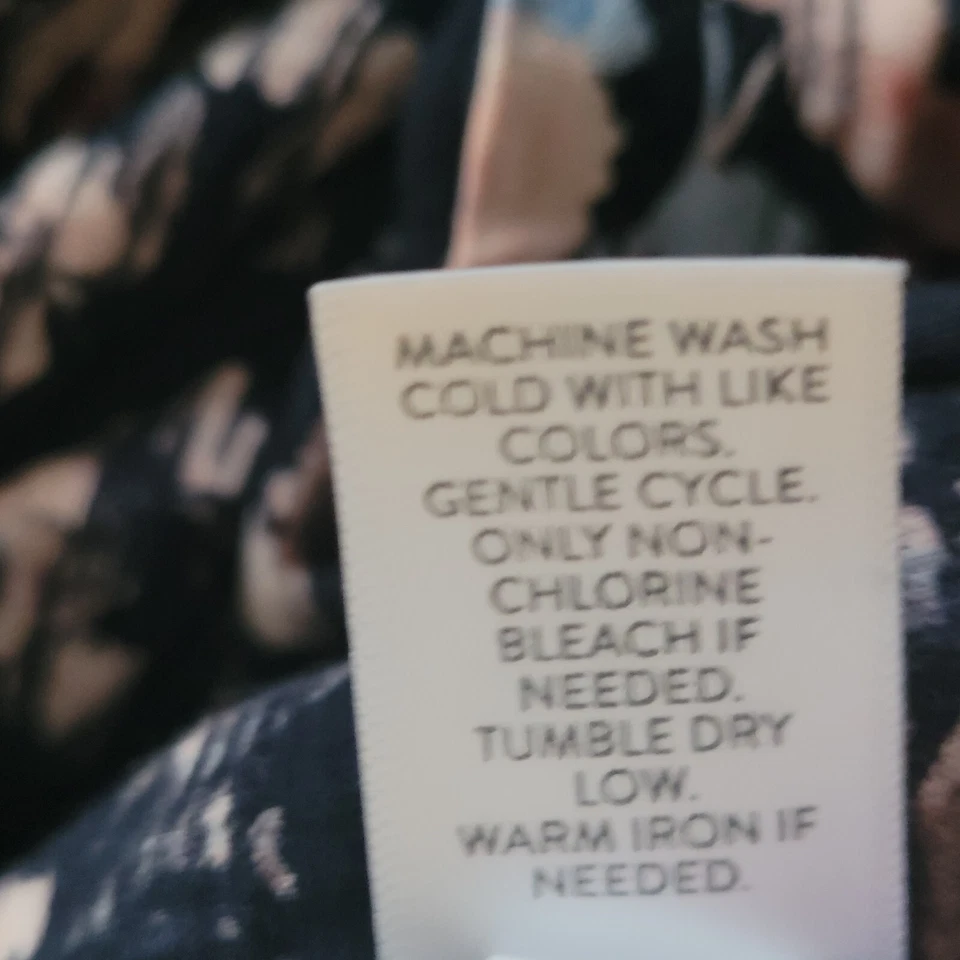 Blusa J Jill Mujer Mediana Azul Marino Rosa Floral Hombro Descubierto Campesino Boho Top Foto 4 de 4