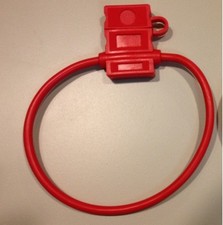 12 GA ATC FUSE HOLDER IN-LINE WIRE COPPER 12 VOLT WITH HINGED COVER MADE IN USA