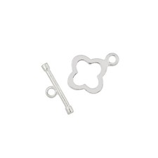 Sterling Silver Floral Toggle Clasp 10mm 99717