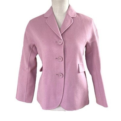 Max Mara Virgin Wool Blended Lilac Purple, Size 6US Blazer