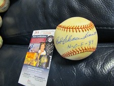 Red Schoendienst Autographed Signed HOF 1989 Baseball JSA Certified 
