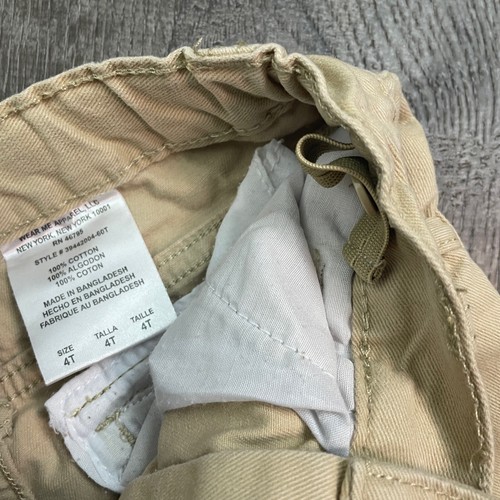 Enyce Boys Cargo Shorts Khaki Beige Adjustable Waist Graphic Size 4T - Picture 4 of 5