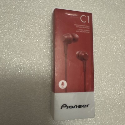 Pioneer SE-C1T (R) Wired Headphones Red New UK