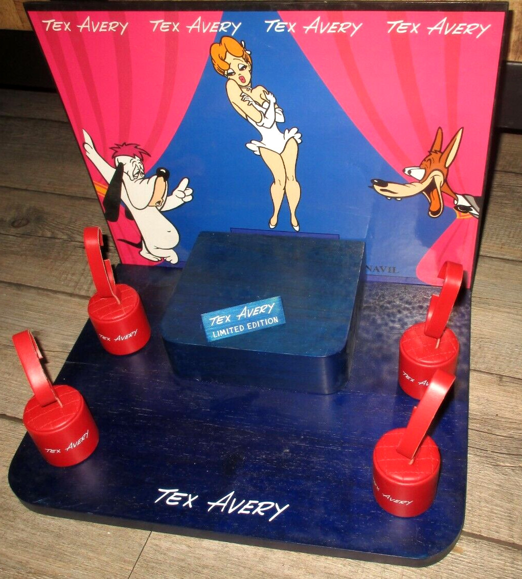 Présentoir Montres Tex Avery Wolf Figurines Vintage Collection 1996
