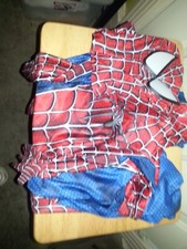 Disney Store Spiderman Costume Tight Fit Pajama Set Boy with the head small