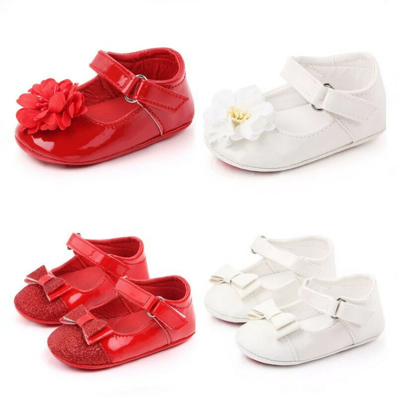 Newborn Baby Girl Crib Shoes Infant Party Dress Princess Shoes Size 0-18  Months