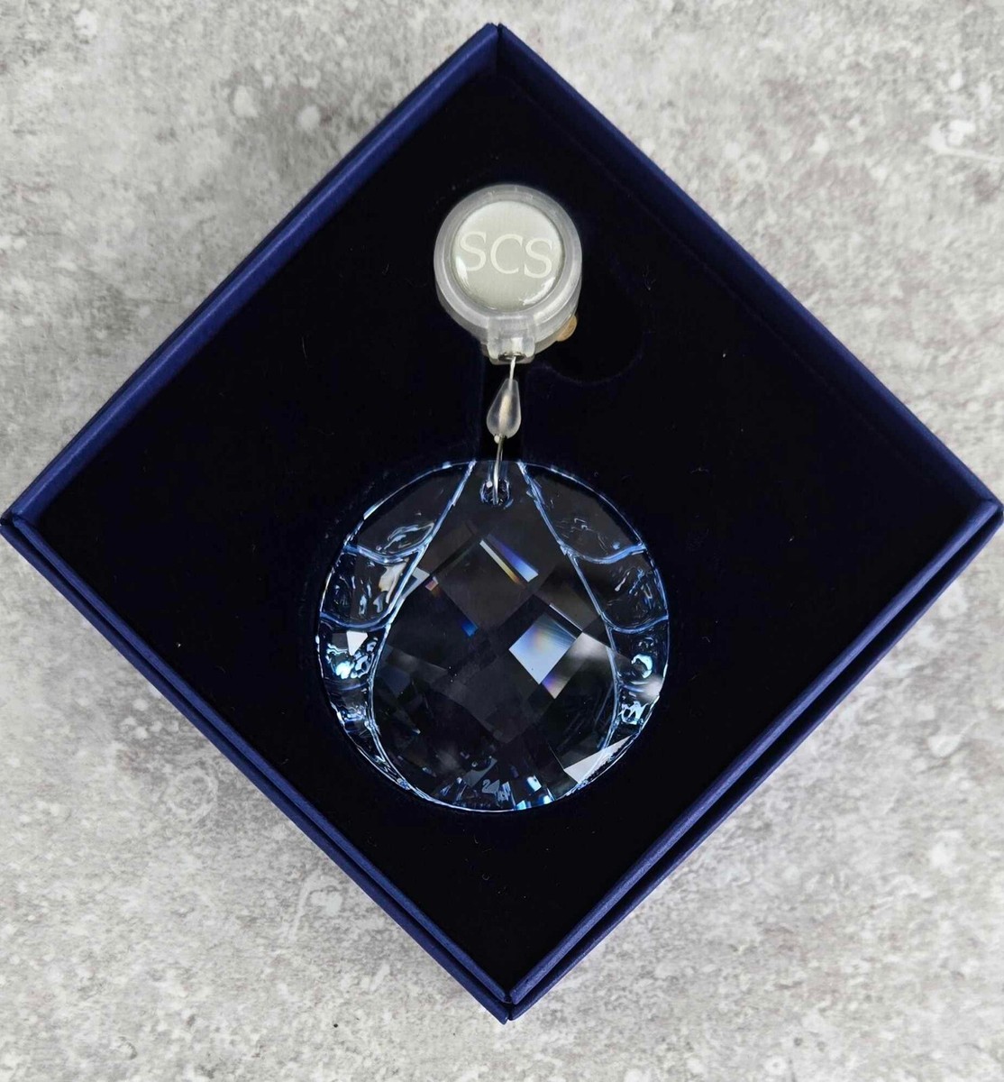 Swarovski Silver Crystal Sun Catcher Blue Water SCS