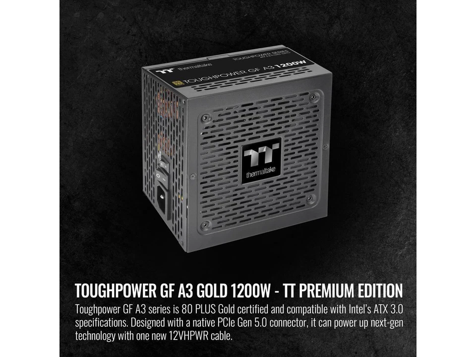 Thermaltake Toughpower 1200W GF A3 ATX 3.0 80+ Gold Full Modular Power Supply - Image 3 of 4