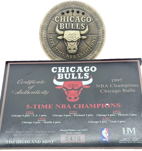 な*︎様 純銀 1オンス 1996年 シカゴ・ブルズ 記念 1996 NBA Champions Chicago Bulls The Hyland Mint One Troy Ounce