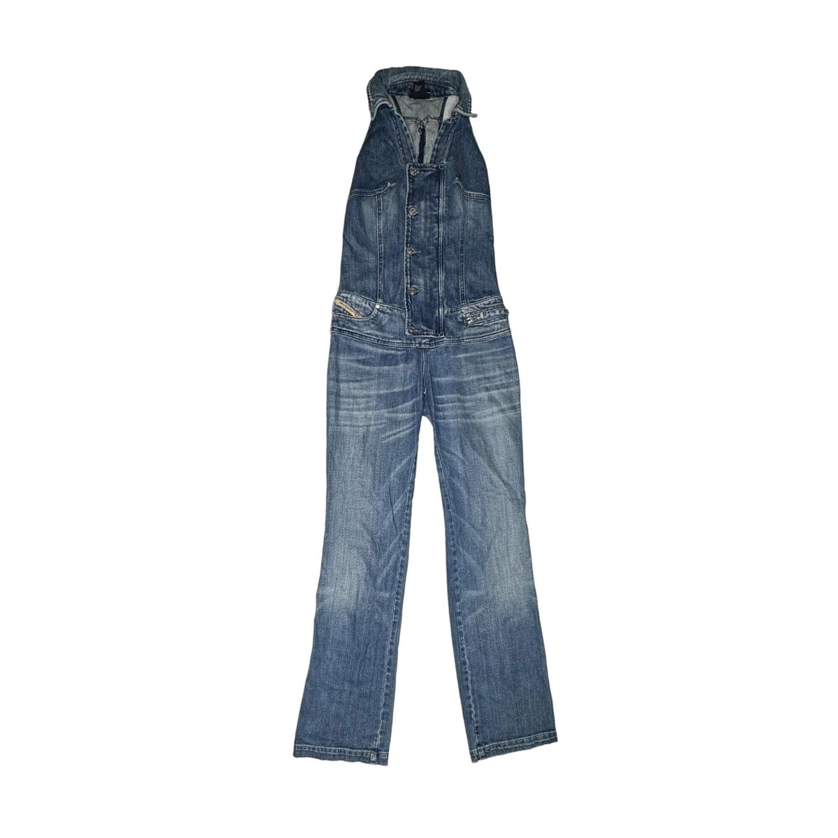 【関税&送料込】Diesel Jumpsuit With Denim Straps DIESEL Jumpsuit With Denim Straps in Black | Lyst