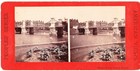 BOSTON MA BRIDGE & PUBLIC GARDEN STEREOVIEW