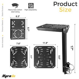 Marada Racing Flight Gear Shift Platform Fit Round Tube Racing Sim Cockpit