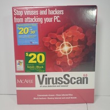 Mcafee Virus Scan Professional 6.0 2001 Vintage New Sealed