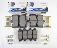 Asianautos Front Rear Brake Pads W/Hardware For Lexus IS300 2.0L F Sport 18-20