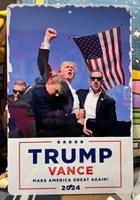 DONALD TRUMP 2024 METAL SIGN 8X12