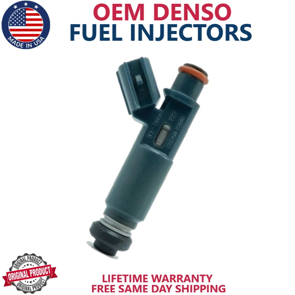 4 шт оригинальных топливных форсунок DENSO для Toyota Corolla, Chevrolet Prizm 1998-1999 годов выпуска - Изображение 2 из 2