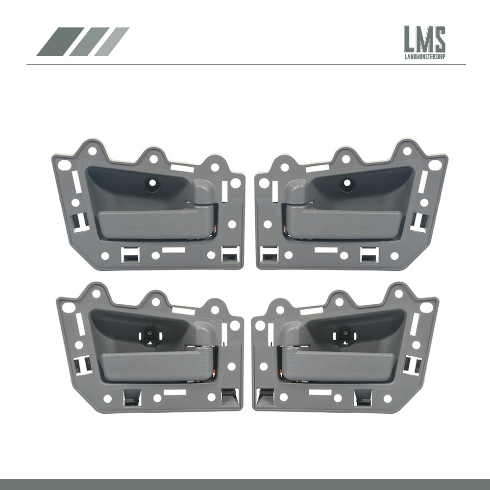 Door Handle For 05-11 Jeep Grand Cherokee Front Rear Left Right 4pcs Inside Gray