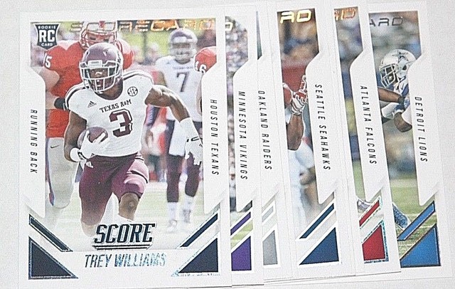 2015 Score Football Scorecard Parallel - Pick From Drop Menu