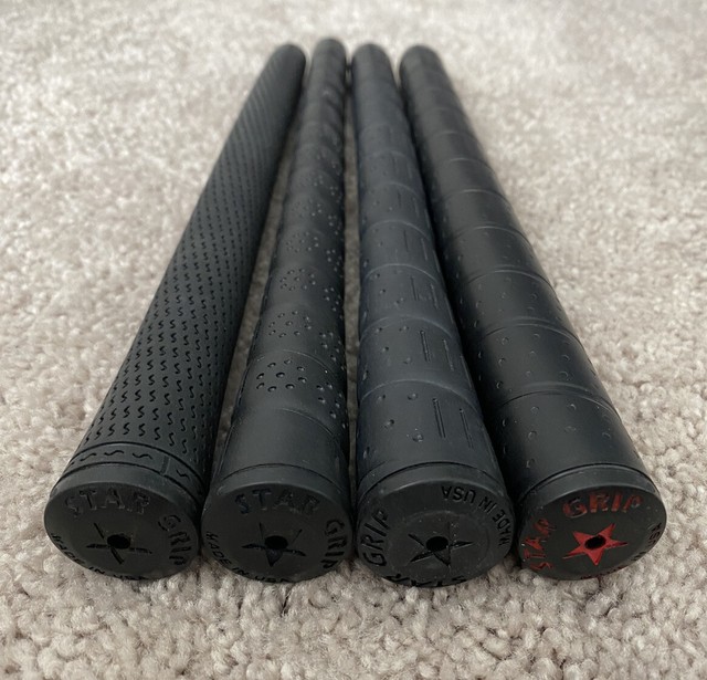 Lot (4) New Star Golf Club Grips Black Rubber Various Sizes! eBay