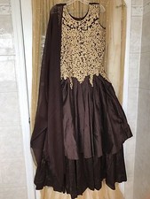 Indian Bollywood Ruffle Ethnic Gown Party Wear