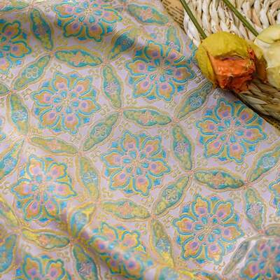 Handan Damask Floral Woven Jacquard Fabric