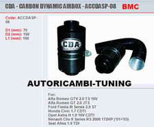 FILTRO ARIA SPORTIVO BMC CDA ALFA GT GTV 2.0 TS JTS 150 165 CV 03> ACCDASP-08