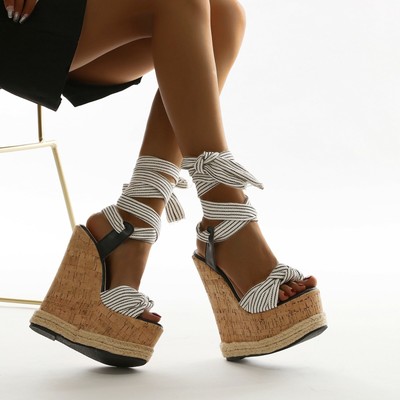 Women Summer Wedges High Heel Sandals 