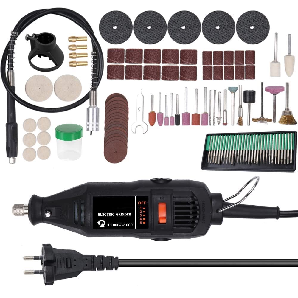 Mini Portable Rotary Drill Grinder Handheld Electric Tool Set