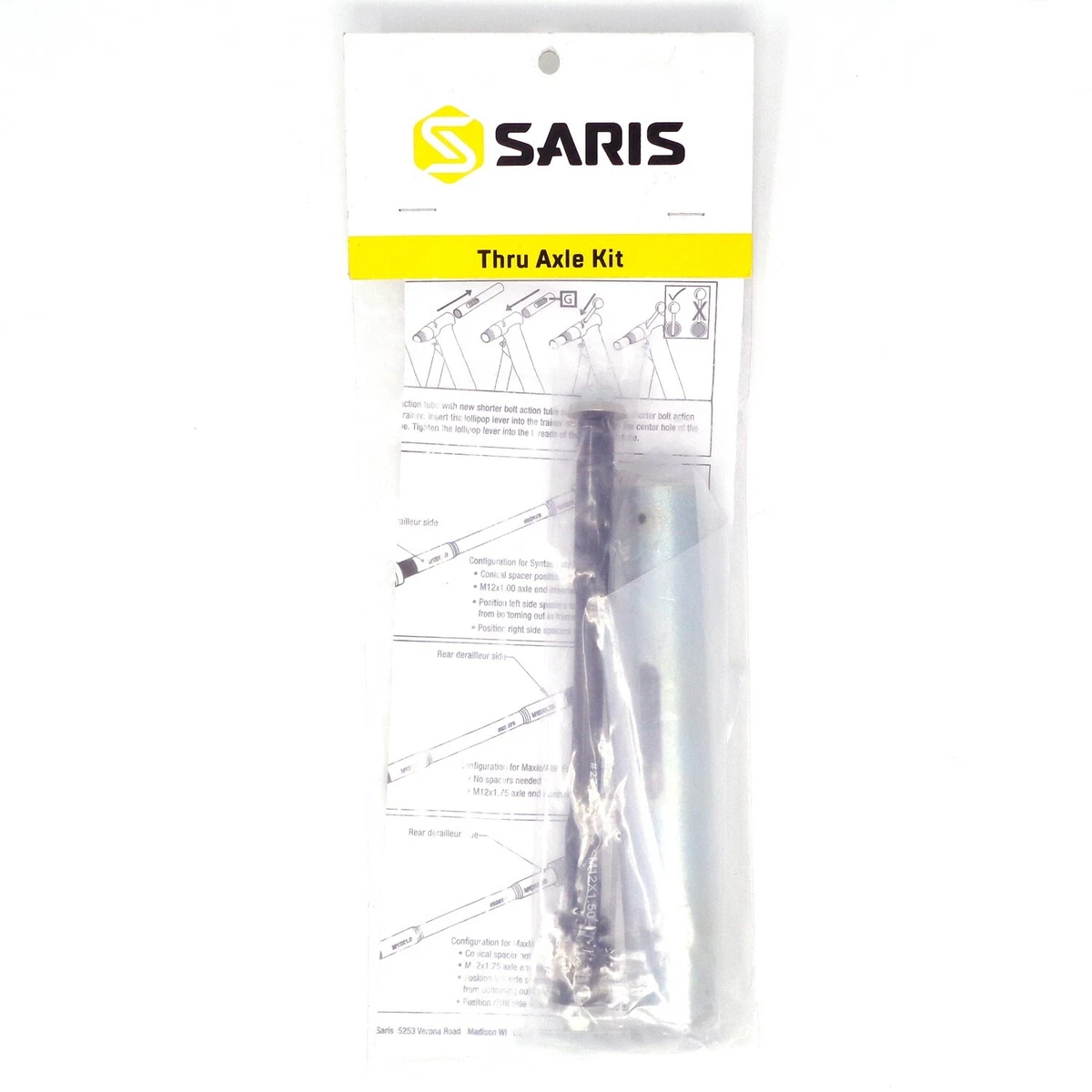 Saris 9733 12mm x 148mm 1.5 pitch Trainer Thru Axle Adapter Kit eBay