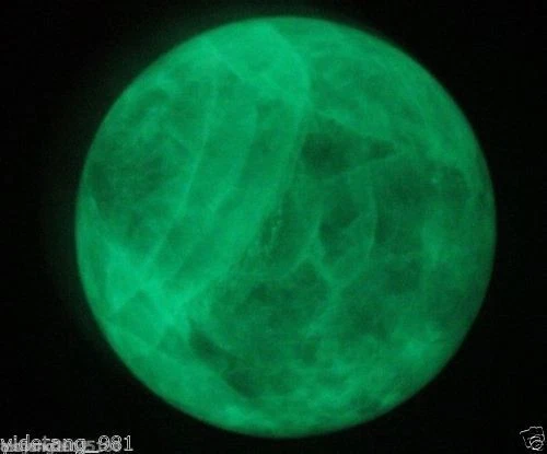 80mm purple Glow In The Dark Stone crystal Fluorite sphere ball - Picture 5 of 6