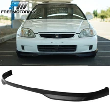 Fit 99-00 Honda Civic Type R Style PP Black Front Bumper Lip Spoiler