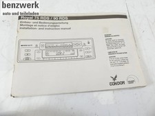 Autoradio Condor Royal 75 RDS / 90 RDS Manuale di istruzioni ORIGINALE ✔️