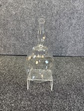 Glass Dome Bell Jar Cloche 9" Tall, 4.25" Wide, Long Handle Apothecary Jar Cover
