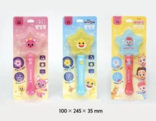 Pinkfong Baby Shark Star Wand Light Up Toy Night Party for Kids Boys Girls