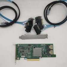 9207-8i 6Gbps HBA LSI FW:P20 IT Mode ZFS FreeNAS unRAID 2 SFF-8087 SAS Cable US