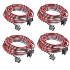 4 pcs/Pack 2M 6.56ft 3 Pin JST SM Female Plug Connector Cable for WS2812B WS2...