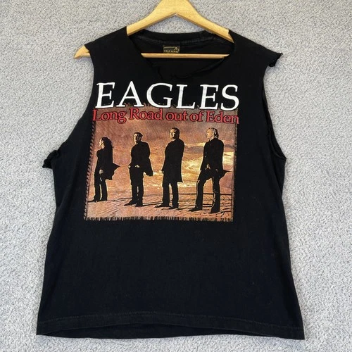 Vintage Eagles Band Tour Sleeveless Cut Off T-Shirt Men's Me Vintage vintage concert t-shirt, vintage, size M, single stitch, B+ condition