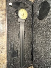 Starrett No.120 Dial Caliper Machinist Tool 0 to 6 Vintage with Case USA Used
