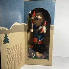 RARE Royal Blue Velveteen Toy Soldier Vintage Christmas Nutcracker Village