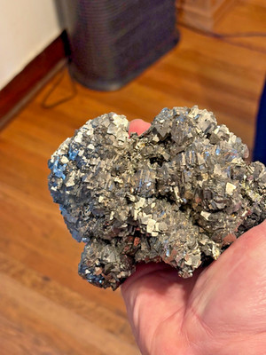 Arsenopyrite, on Lollingite, on Magnetite, Huanggang mines, China, large!!!)