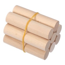 1 x 4 Inch Wooden Dowel Rod 8 Pcs Wood Dowels for Craft, Natural Color