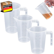 Messbecher Set mit Skala für Küche Labor und Backen – 3 Stück, 50-250 ml