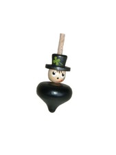 Spinning Top Black in Bag Height 6.5cm NEW for Wooden Spinning Top Humming Top
