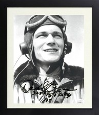 Donald Bryan signed P-51 Little One WWII Ace Pilot B&W 8x10 Photo Framed - JSA