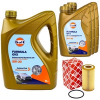 MotoröL Set Gulf Formula GVX 5W-30 8 Liter + ÖLfilter FüR VW Amarok 3.0 TDI