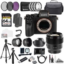Sony a7R IVA  Sony FE 85mm f/1.8 Lens 64GB Ext Bat 9 PC Filter-MEGA Kit