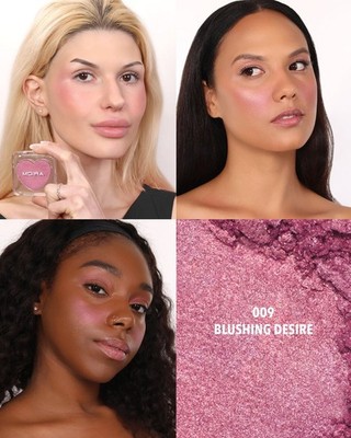 Moira Love Spell Powder Sparkling Blush 009 Blushing Desire-Pink New 