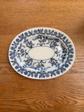 Spode GRAY DELHI  Oval Serving Platter - 13 1/4"