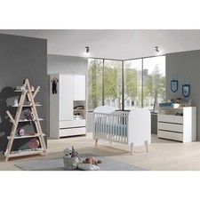 Chambre Complète Bébé 5P "Kiddy II" Blanc