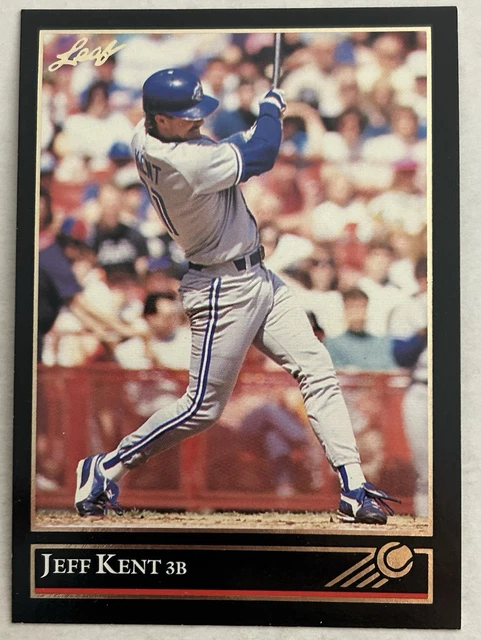 1992 Leaf Jeff Kent #445 (RC) Gold Edition Toronto Blue Jays HOF K5